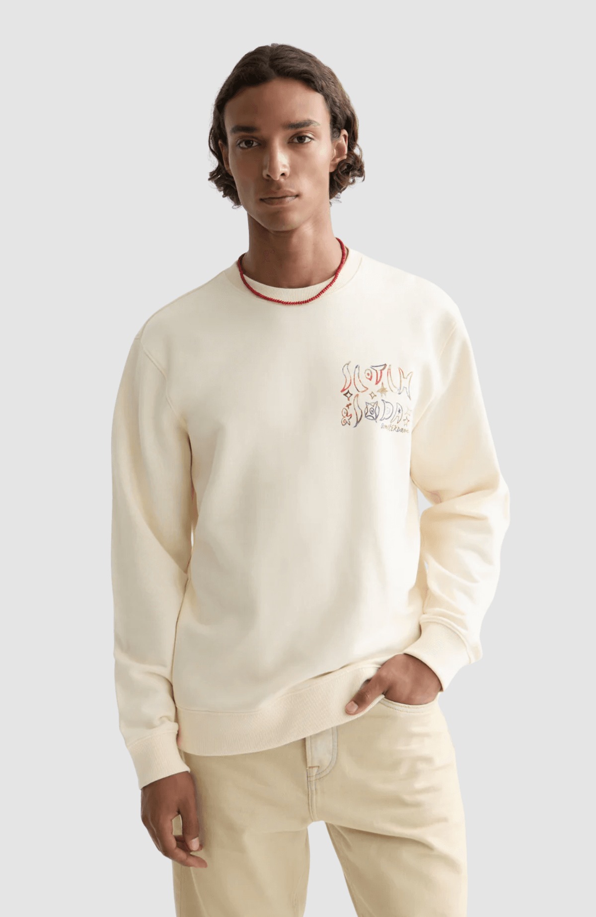 Front and back artwork regular-fit sweatshirt