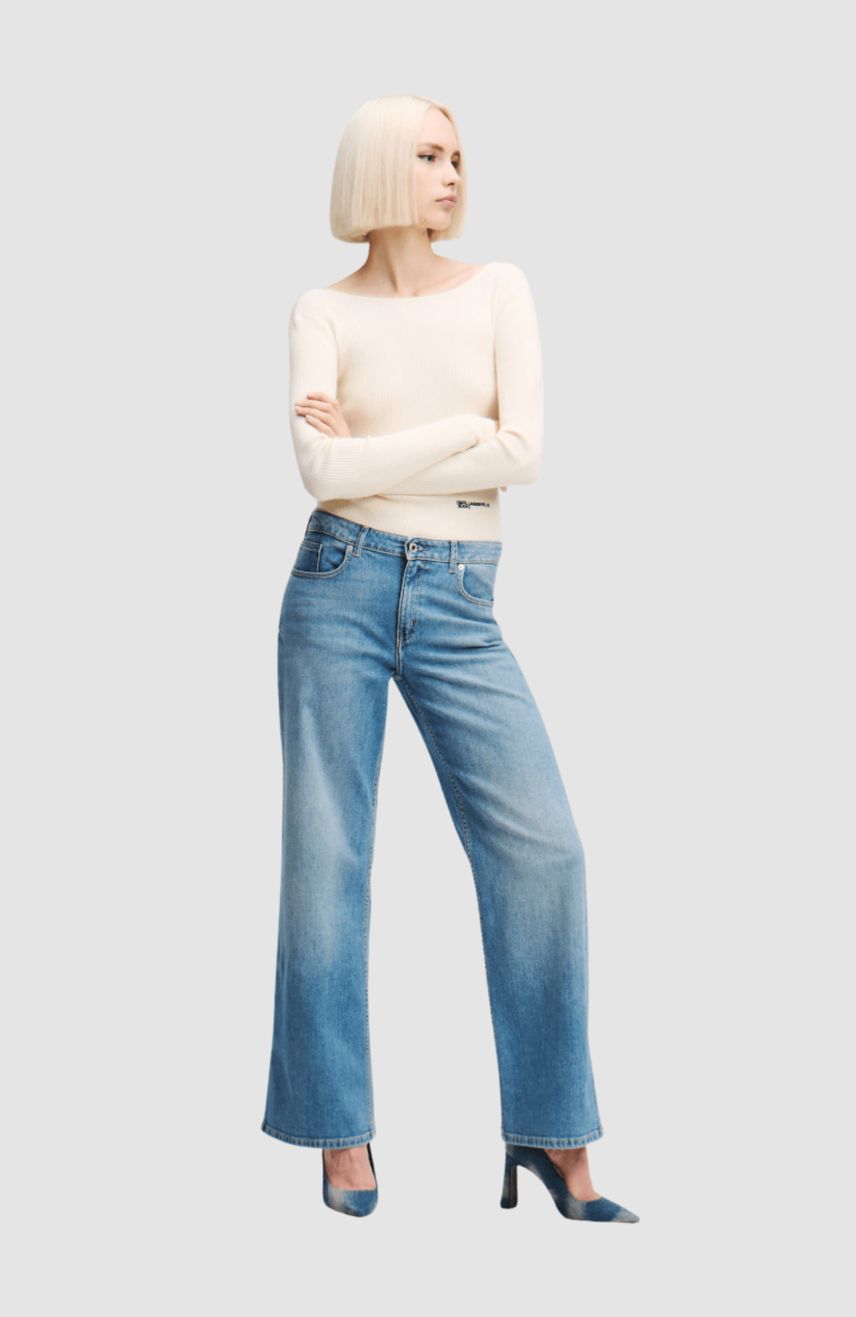 KLJ Mr Relaxed Denim W/ Slit